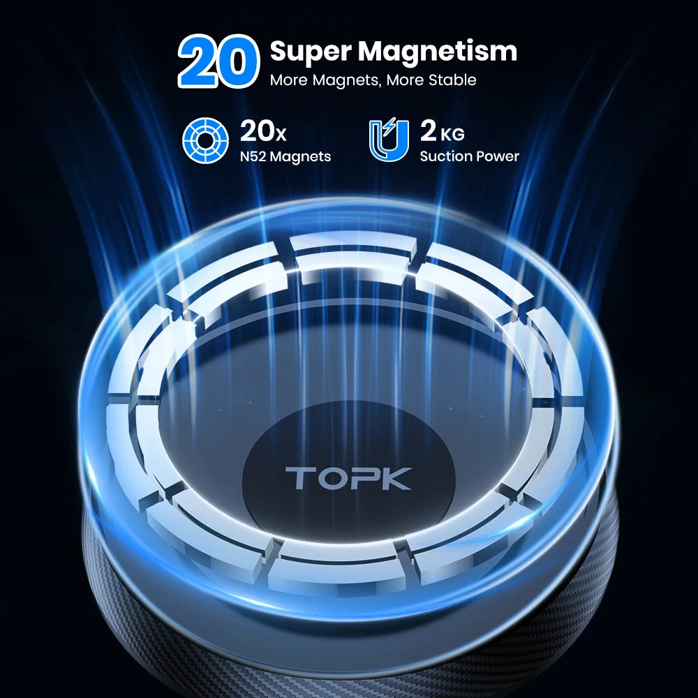 Magnetic Car Phone Mount for MagSafe | Strong Hold & 360° Rotation