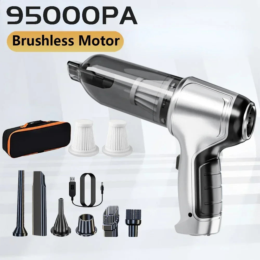 Portable Cordless Car Vacuum Cleaner – 95000PA